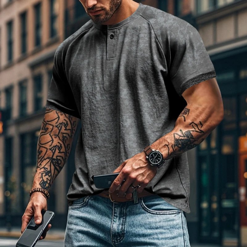 Vintage Henley T-Shirt photo 6
