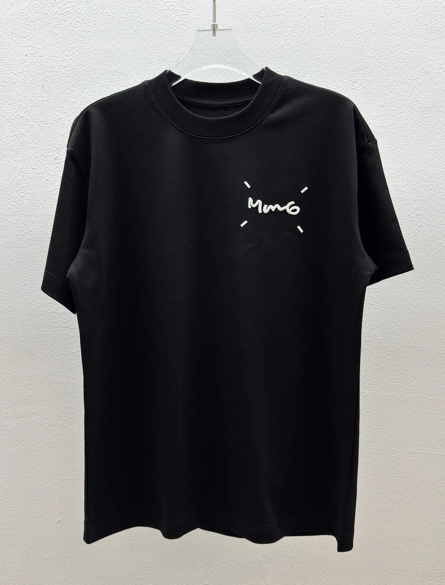 MM6 Maison Margiela Logo Graphic Black T-Shirt