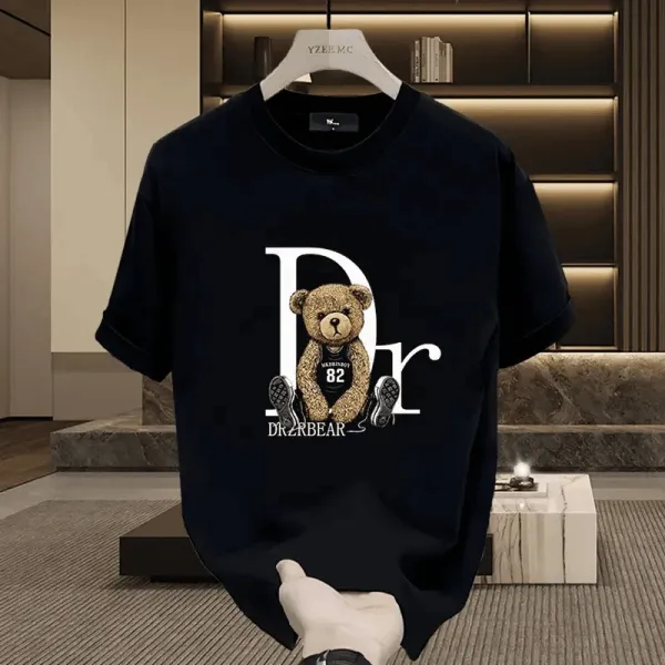 Design DR2RBear x YZEE MC Graphic Print Black T-Shirt T-Shirts - 3