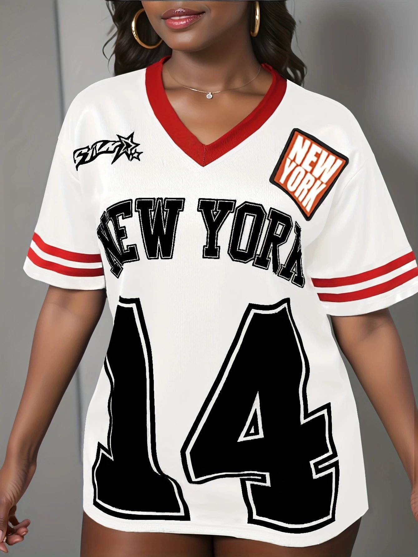 Design Chicago 88 Jersey Black Red White T-Shirt T-Shirts - 5