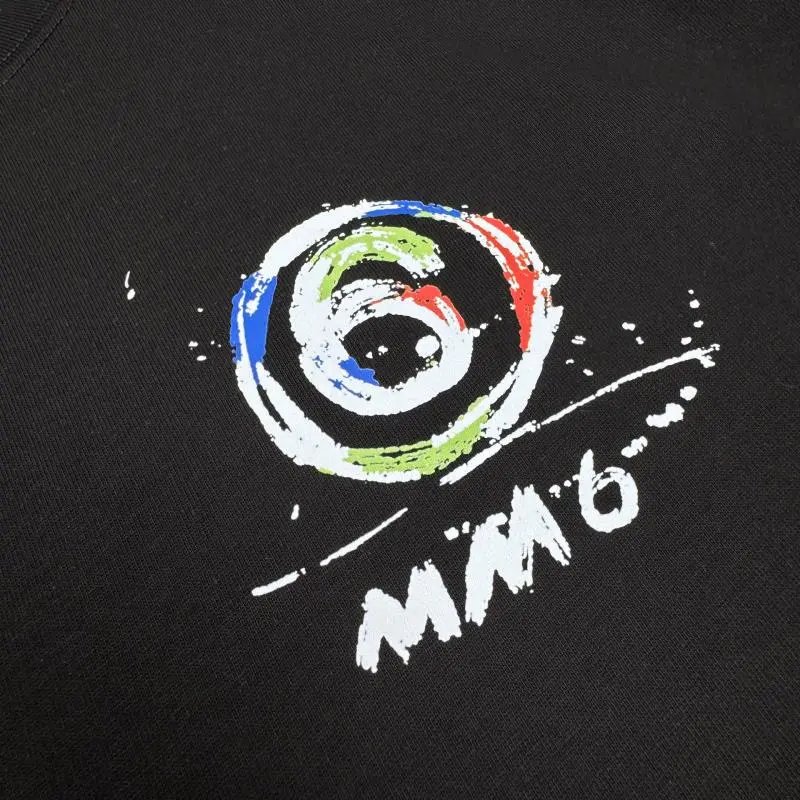 Maison Margiela Logo Embroidered T-Shirt White and Black - 20