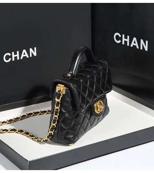 Chanel Mini Flap Bag Pink Quilted Leather Handbag - 18