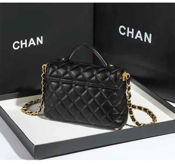 Chanel Mini Flap Bag Pink Quilted Leather Handbag - 20