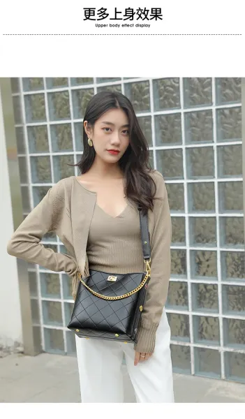 Chanel Quilted Chain Shoulder Bag Black - 9