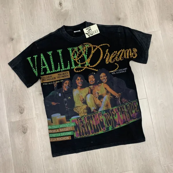 Design Valley Dreams Vol. II: Exhale Graphic T-Shirt Black T-Shirts - 1