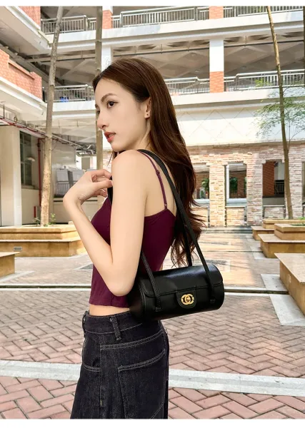 HAN Mini Barrel Crossbody Bag White - 8