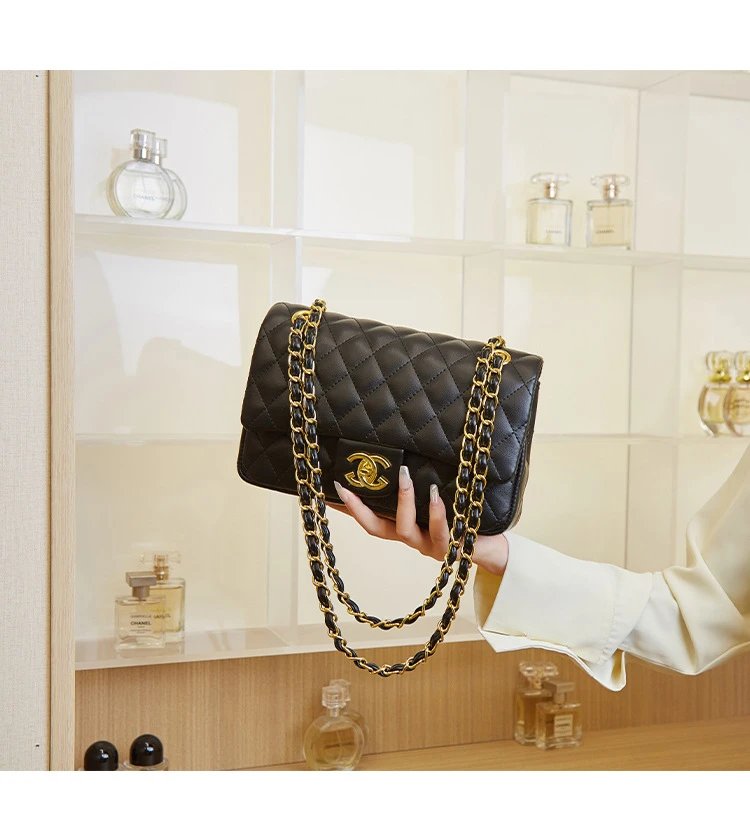 Chanel Classic Flap Bag White Quilted Leather Chain Shoulder Bag - 7
