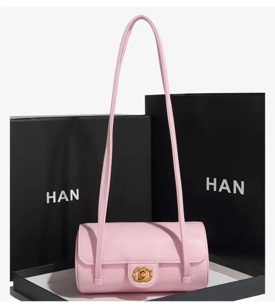 HAN Mini Barrel Crossbody Bag White - 26