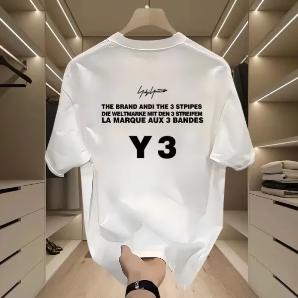 Adidas Y-3 Y3 Logo White T-Shirt - 4