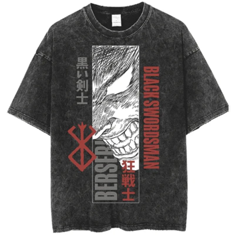 Hellstar Studios Unohara Acid Wash Black T-Shirt - 9