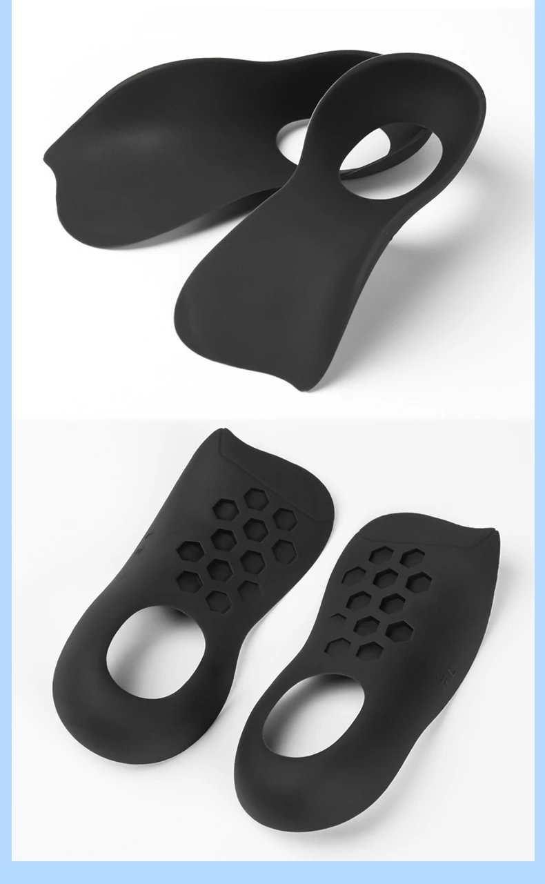 Design Arch Support Insoles Black Foot Orthotics Shoes - 14