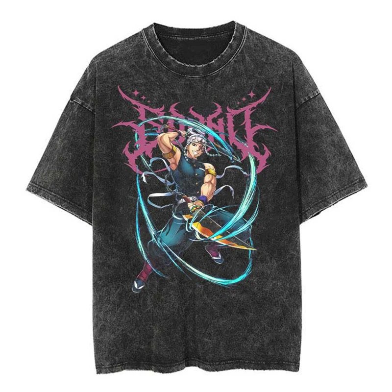 Hellstar Studios Unohara Acid Wash Black T-Shirt - 39
