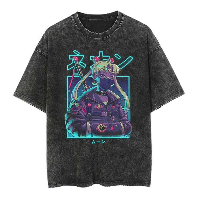 Hellstar Studios Unohara Acid Wash Black T-Shirt - 40