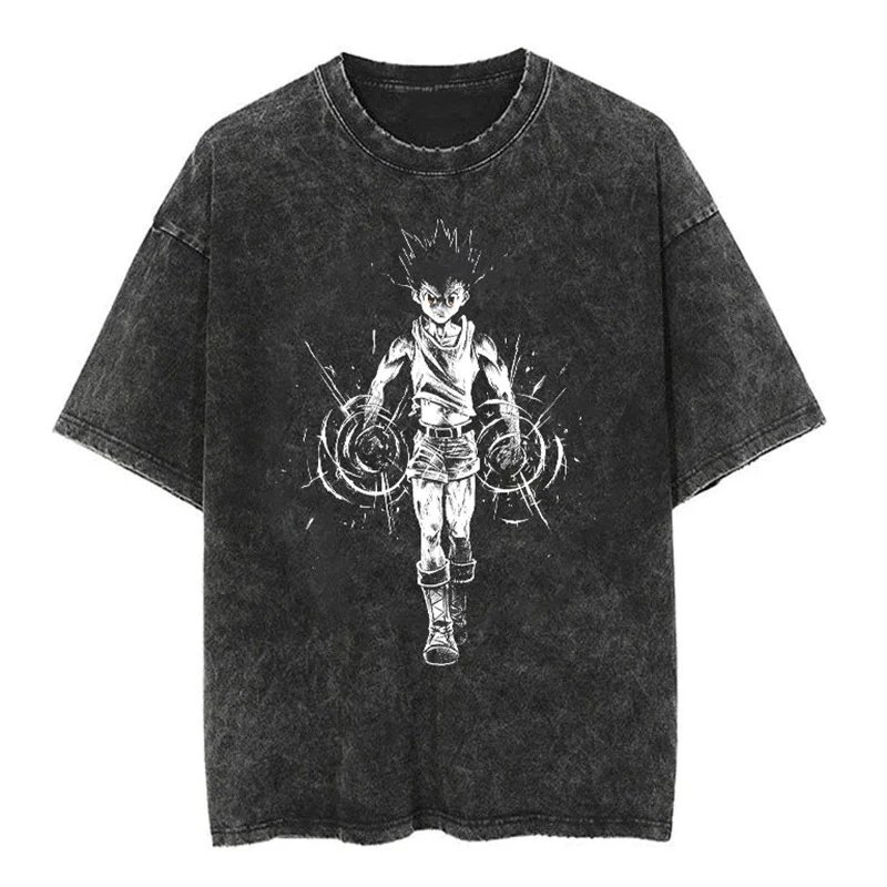 Hellstar Studios Unohara Acid Wash Black T-Shirt - 46