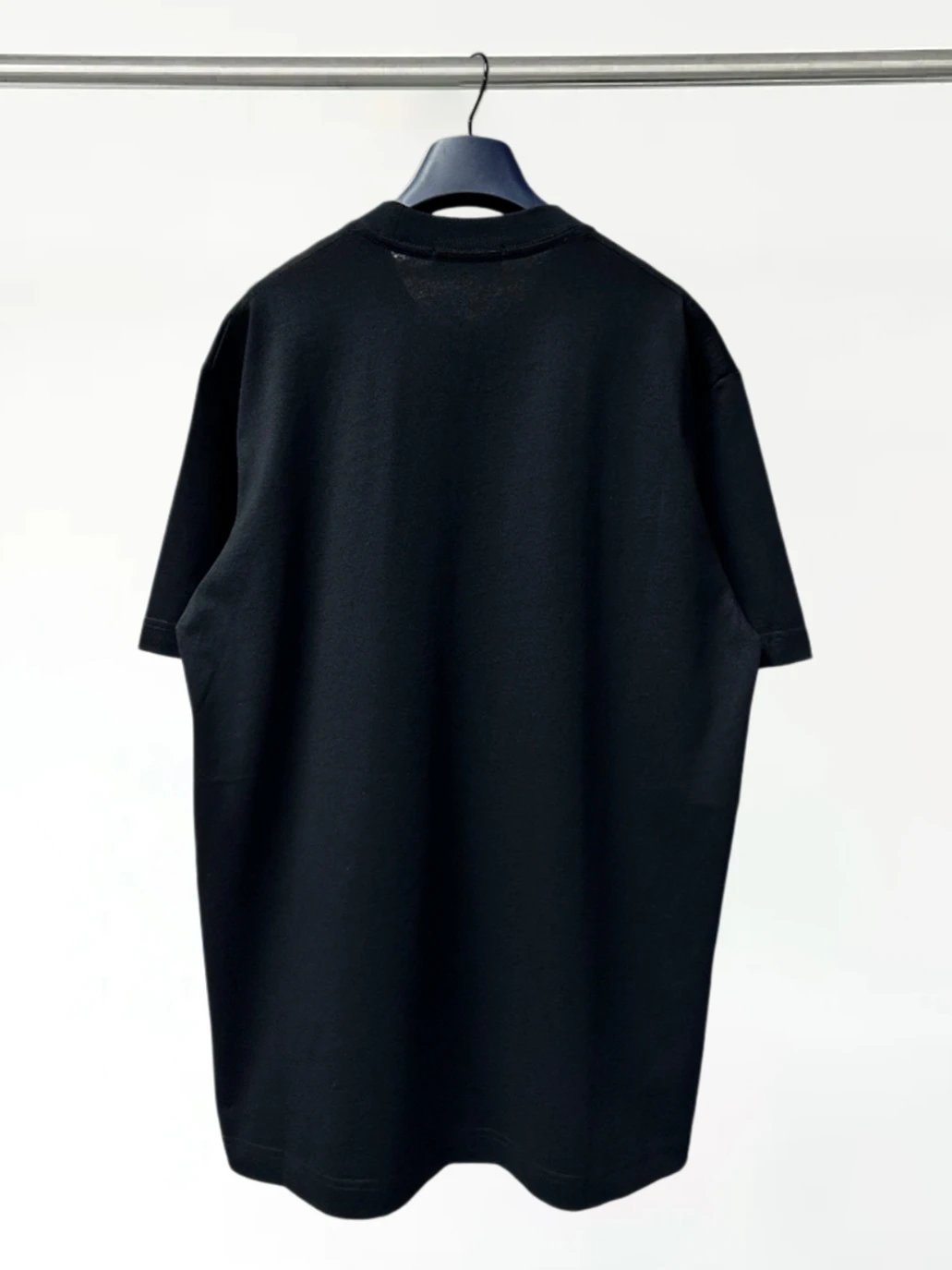Burberry Leather-Patch Pocket T-Shirt Black - 11