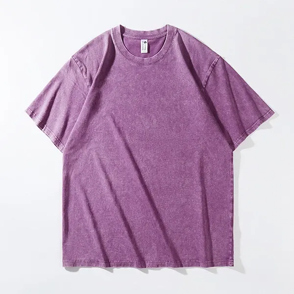 Design Acid Wash Purple T-Shirt - 1