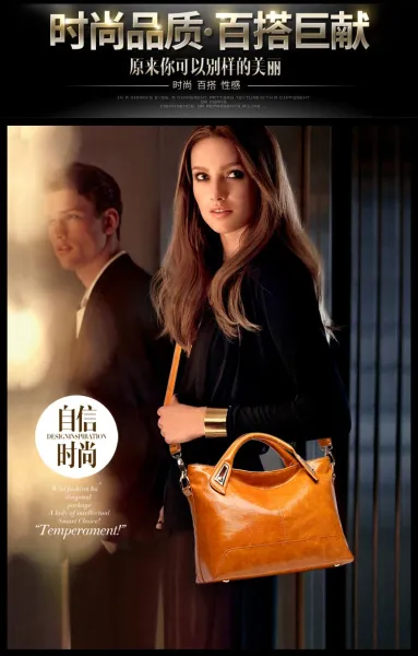 Design Patent Leather Hobo Bag Black Handbag - 7