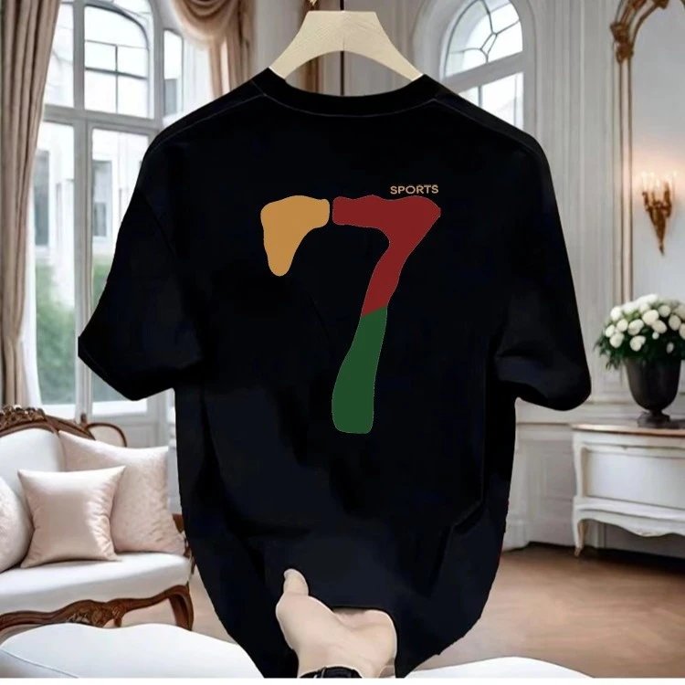 Design NY Logo Graphic Print Black T-Shirt - 14