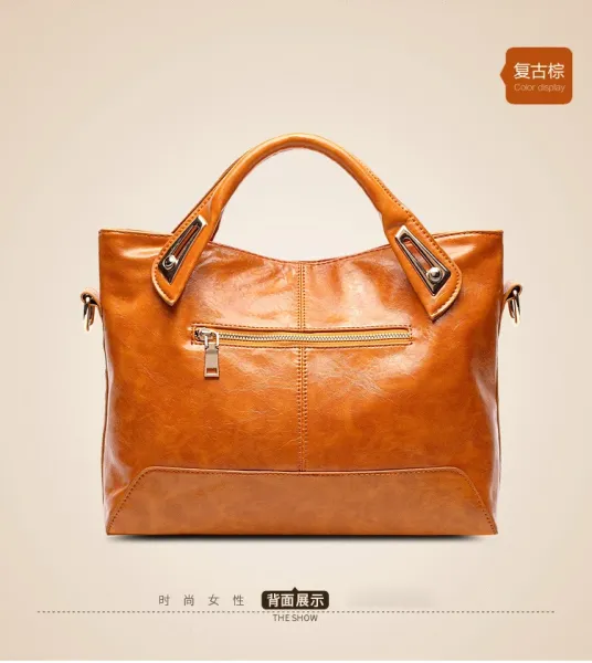 Design Patent Leather Hobo Bag Black Handbag - 27
