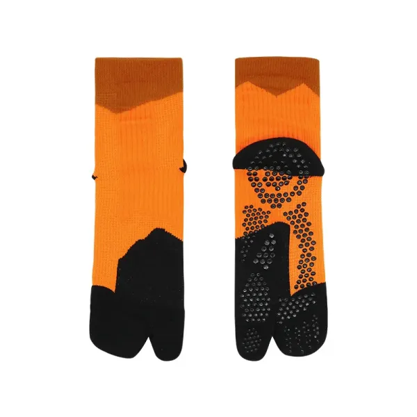 Maison Margiela Tabi Socks Orange Black - 1