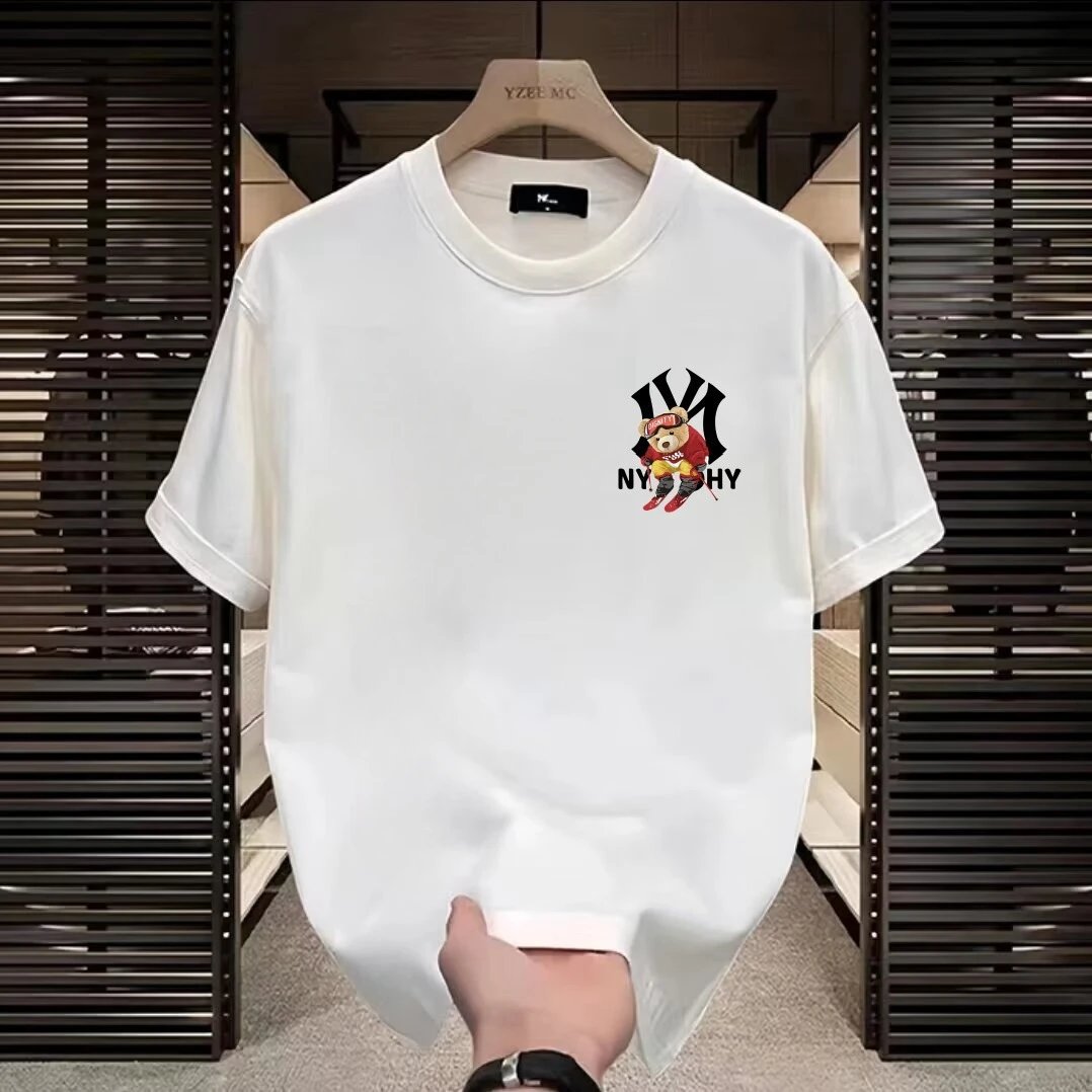 Design NY Logo Graphic Print Black T-Shirt - 37