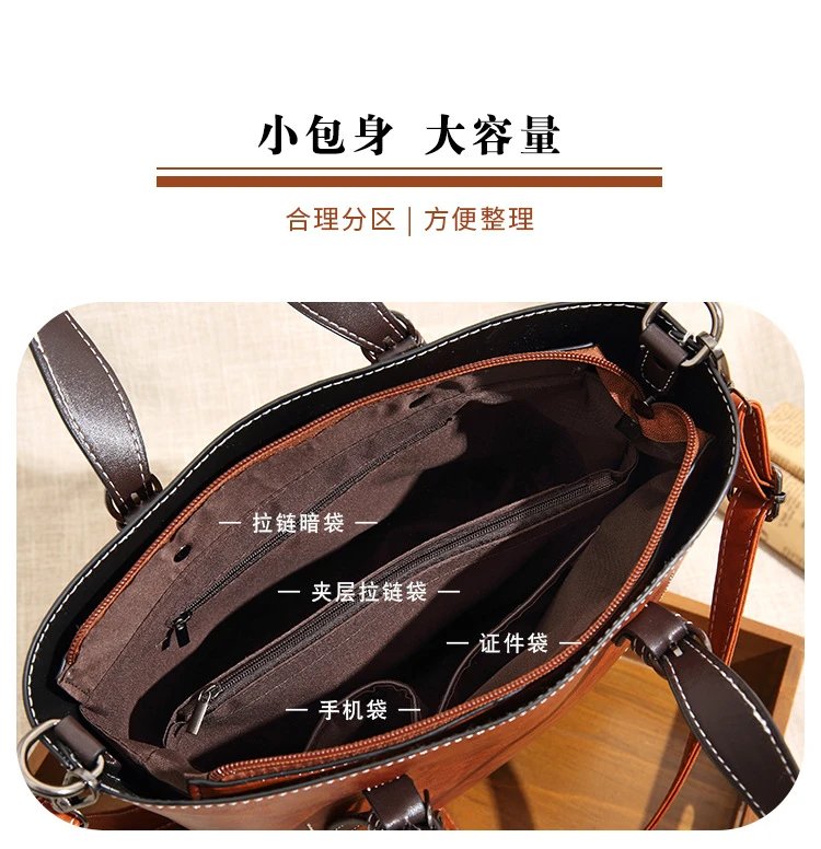 Design Tassel Detail Red Leather-look Tote Handbag Tote Bag - 12