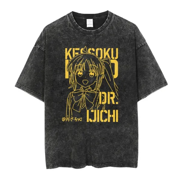 Design Kessoku Band Dr. Ijichi Anime Graphic T-Shirt Black - 1