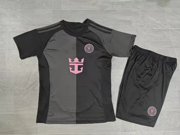FC Barcelona x Spotify 2024 Third Kit Beige Jersey and Black Shorts Set - 10