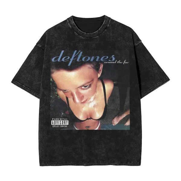 Design Deftones Around the Fur Album Art T-Shirt Black T-Shirts - 1