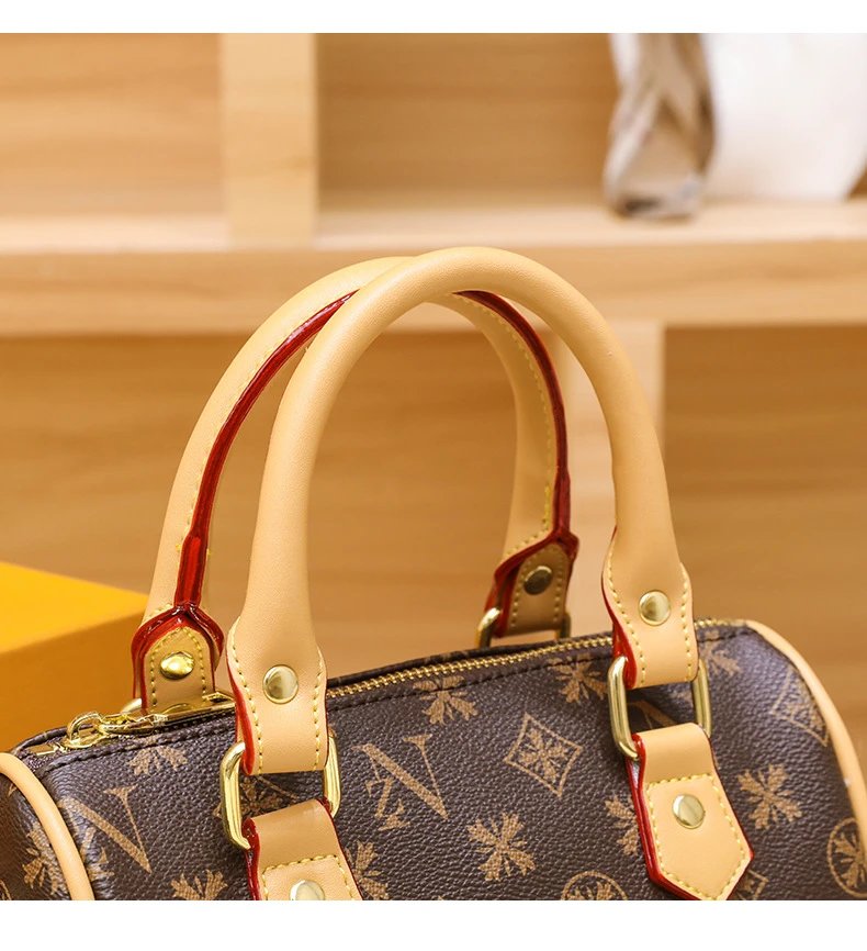Louis Vuitton Monogram Boston Bag Brown Beige Handbag - 21