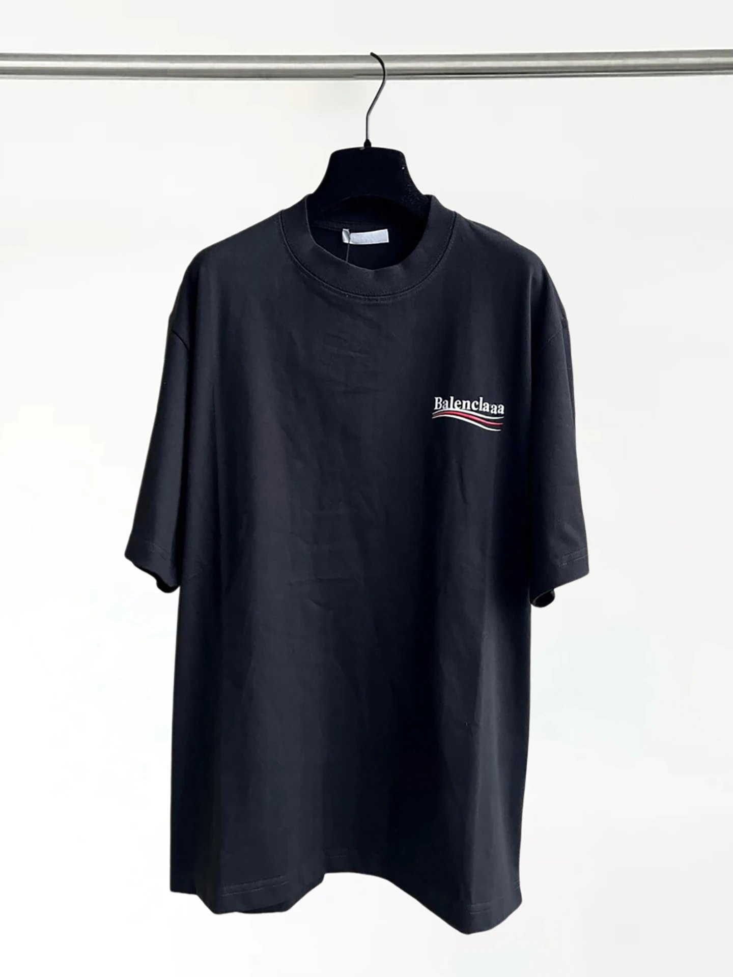 Balenciaga Logo Print Off-White T-Shirt - 10