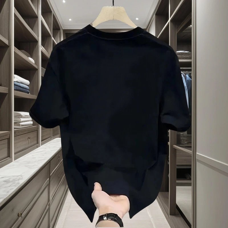 Design YIXI Swoosh Graphic Black T-Shirt T-Shirts - 14