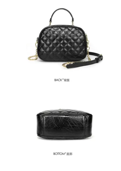 Chanel Quilted Mini Top-Handle Bag Black Chain Strap Handbag - 14