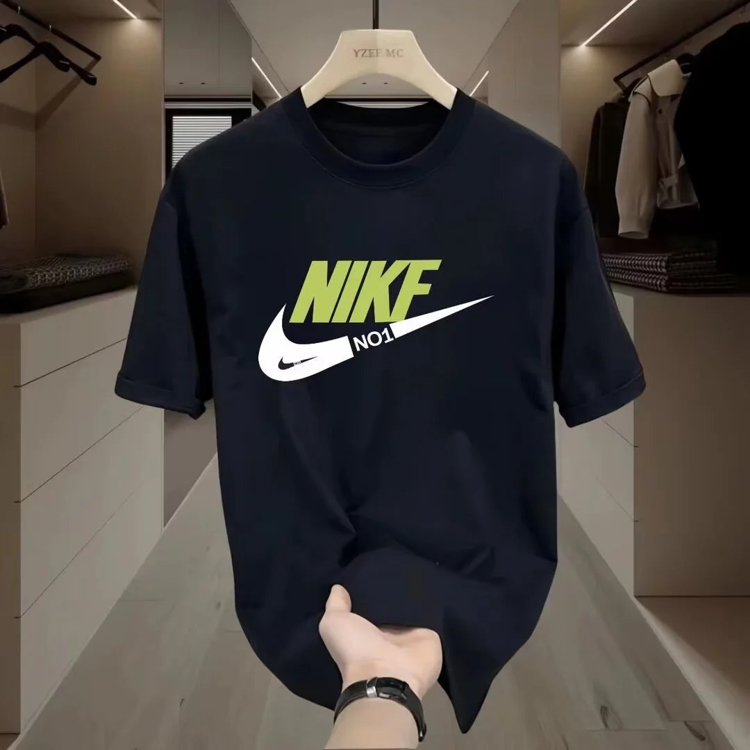 Nike NO1 Graphic T-Shirt Black with Neon Green - 11