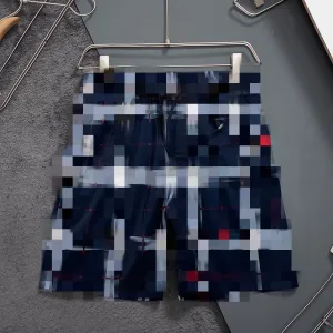 Design Plaid Shorts Navy Red White Multicolor Shorts