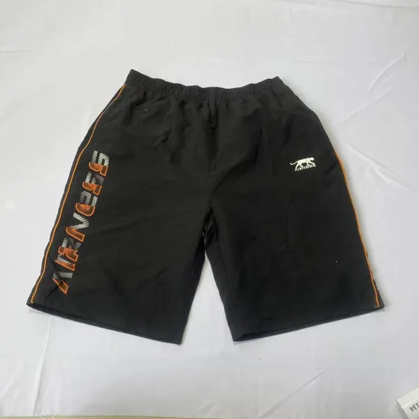 Design Striped Swim Trunks Rust and White Shorts Swimwear - 9