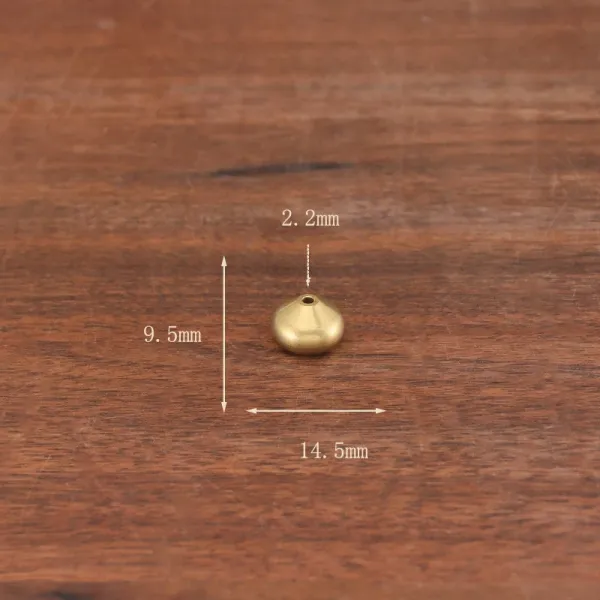 Design Brass Teardrop Bead Gold Jewelry Component Jewelry - 1