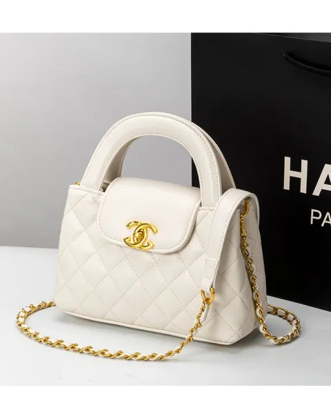 Chanel Mini Flap Bag Black Quilted Leather Handbag - 22