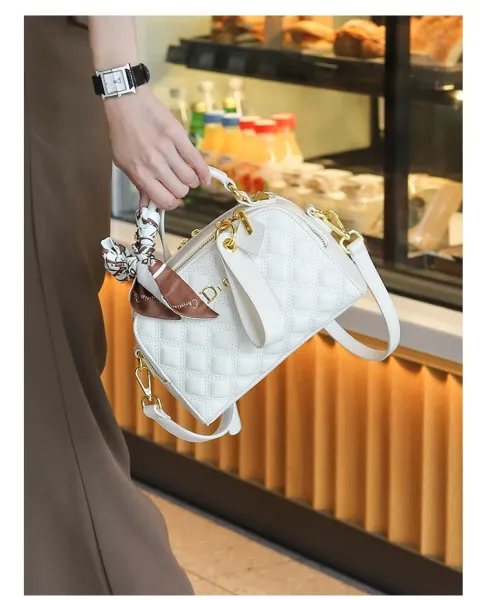 Dior Oblique Quilted Mini Handbag Black - 23