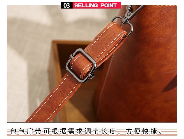 Design Tassel Detail Red Leather-look Tote Handbag Tote Bag - 35