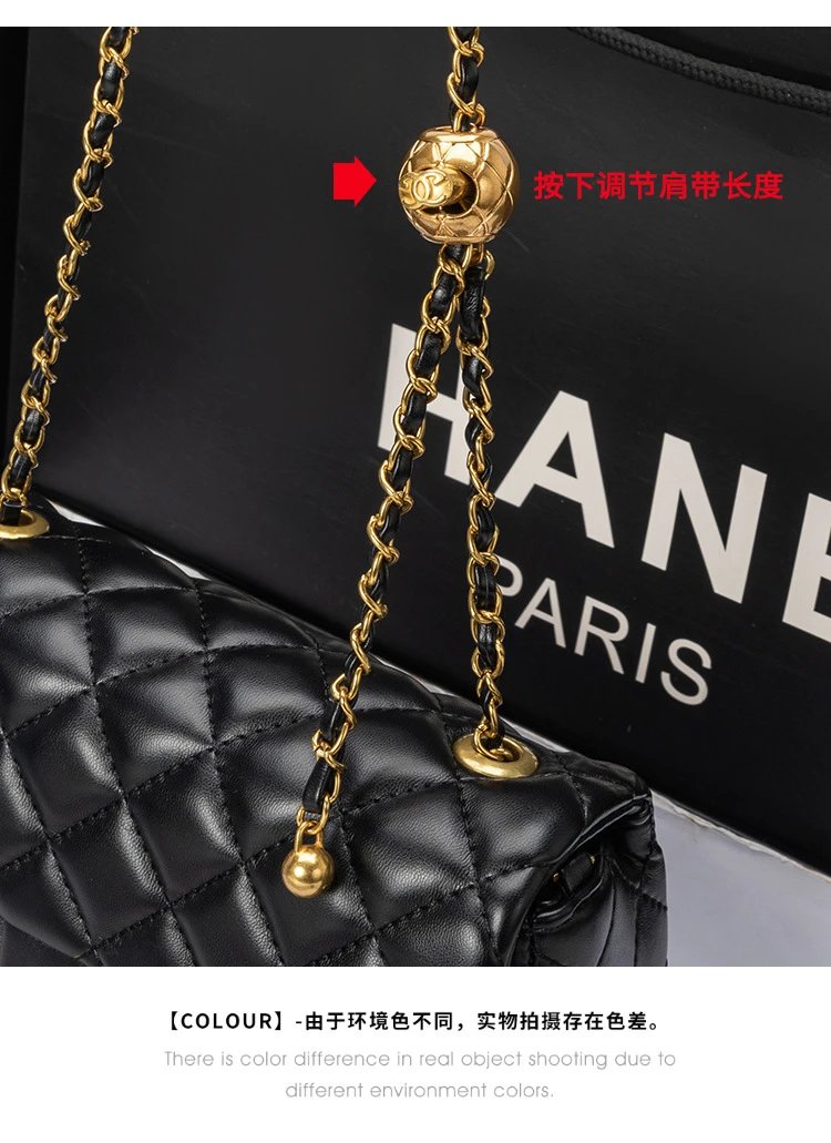 Chanel Mini Flap Bag Black Quilted Leather Chain Shoulder Bag - 14