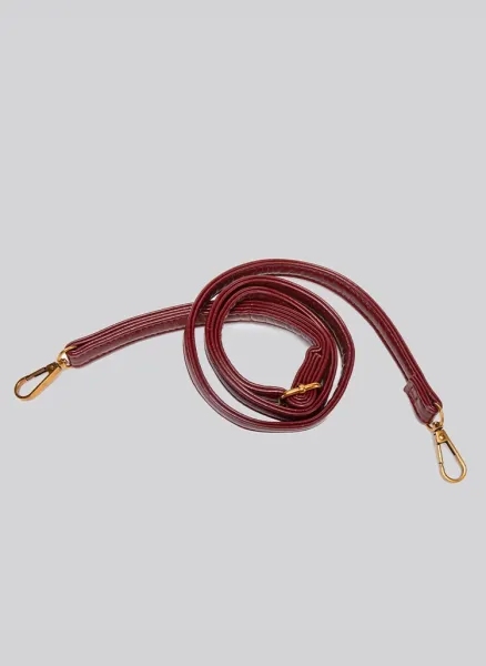 Design Mini Top-Handle Bag with Lock Charm Burgundy Handbag - 22