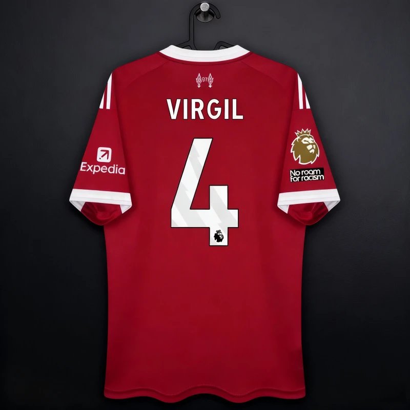 Liverpool FC Virgil van Dijk 2023-24 Home Jersey Red