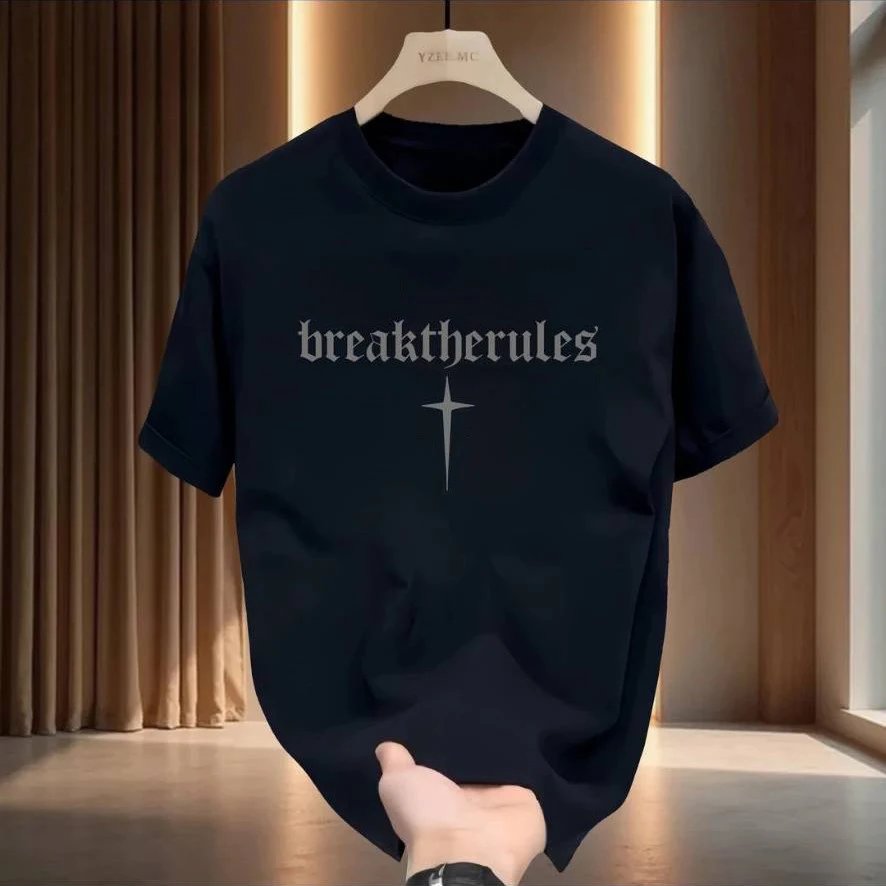 Design Breaktherules Graphic Print White T-Shirt - 2