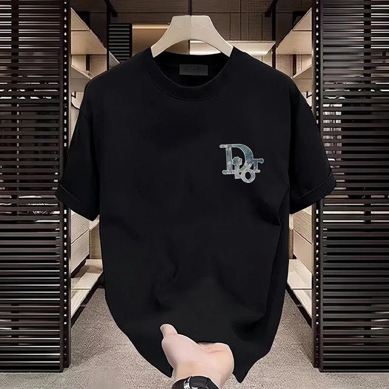 Dior Oblique Floral Print Black T-Shirt - 8
