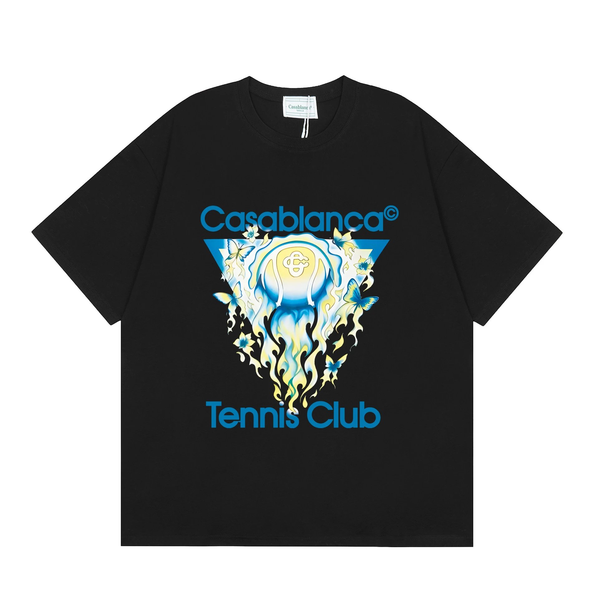 Casablanca Tennis Club Graphic T-Shirt Black