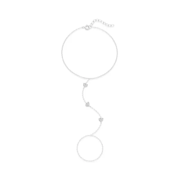 Design Heart Chain Hand Chain Bracelet Gold Jewelry - 10