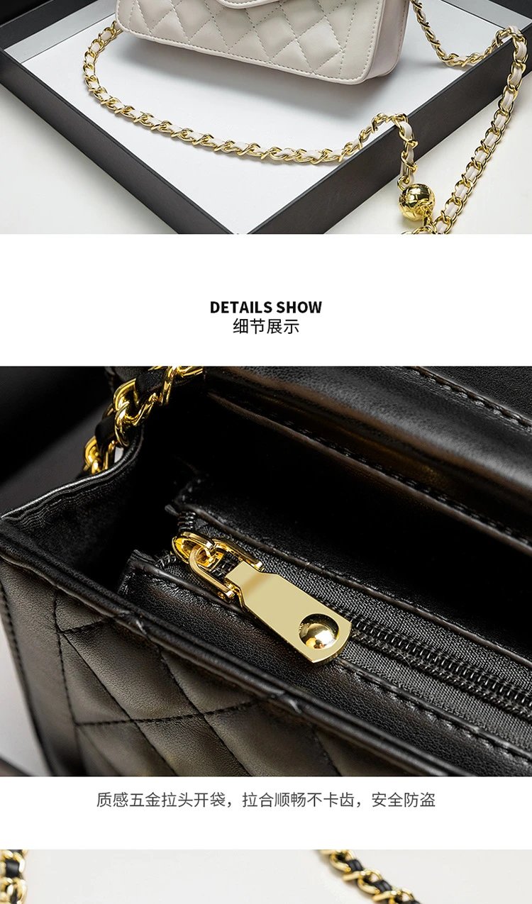 Chanel Classic Flap Bag Black Quilted Leather Chain Shoulder Bag - 20