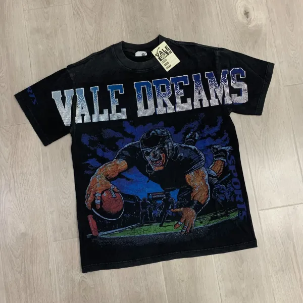 Design Vale USA Vale Dreams Graphic T-Shirt Black T-Shirts - 1