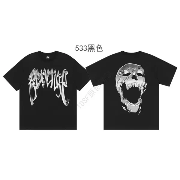 Design Skull Graphic T-Shirt White - 35